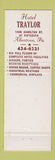 Matchbook Cover - Hotel Traylor Allentown PA WEAR