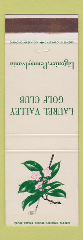Matchbook Cover - Laurel Valley Golf Club Ligonier PA