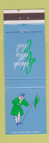 Matchbook Cover - Lehigh Valley Club Allentown PA