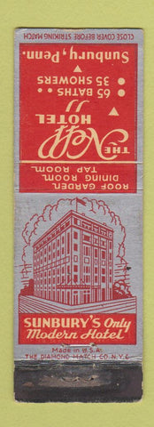 Matchbook Cover - Neff Hotel Sunbury PA WORN