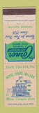 Matchbook Cover - Corner Restaurant Hotel State College PA