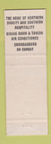 Matchbook Cover - Anthony Wayne Hotel Waynesboro PA