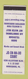 Matchbook Cover - Jo Em Ma Do Court Motel Harrisburg PA