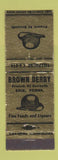 Matchbook Cover - Brown Derby Restaurant Erie PA