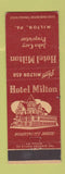 Matchbook Cover - Hotel Milton PA