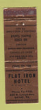 Matchbook Cover - Flat Iron Hotel Sayre PA WEAR