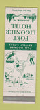 Matchbook Cover - Fort Ligonier Hotel PA girlie
