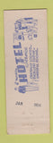 Matchbook Cover - Laurel Room Hotel Lawrence Erie PA