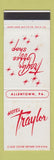Matchbook Cover - Hotel Traylor Allentown PA