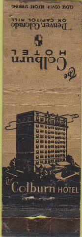 Matchbook Cover - Colburn Hotel Denver CO WORN