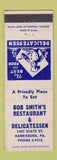 Matchbook Cover - Bob Smith's Restaurant Deli Harrisburg PA