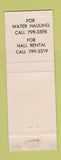 Matchbook Cover - Community Fire Company #1 Schnacksville PA