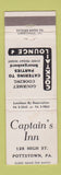 Matchbook Cover - Captain's Inn Pottstown PA WEAR