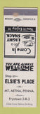 Matchbook Cover - Elsie's Place Mount Aetna PA WEAR