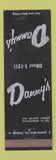 Matchbook Cover - Danny's Pittsburgh PA WEAR