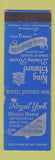 Matchbook Cover - Royal York Dining Room Pittsburgh PA King Edward