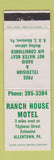 Matchbook Cover - Ranch House Motel Allentown PA