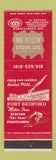 Matchbook Cover - Fort Bedford Motor Inn Bedford PA