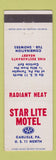 Matchbook Cover - Star Lite Motel Carlisle PA