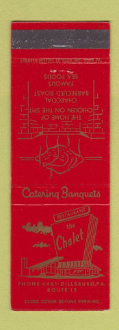 Matchbook Cover - Chalet Restaurant Dillsburg PA