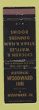 Matchbook Cover - Woodward Inn PA WEAR