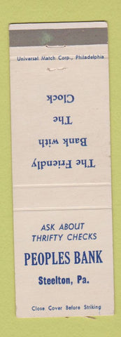 Matchbook Cover - Peoples Bank Steelton PA