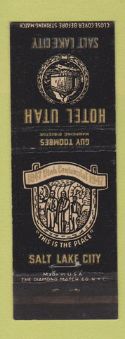 Matchbook Cover - Hotel Utah Salt Lake City UT