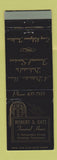 Matchbook Cover - Robert Oats Funeral Home Uniontown PA WEAR
