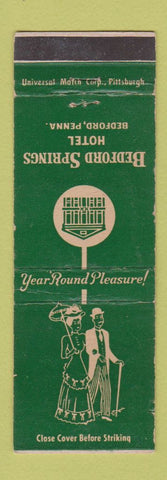 Matchbook Cover - Bedford Springs Hotel Bedford PA WEAR
