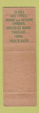 Matchbook Cover - Bedford Springs Hotel Bedford PA WEAR