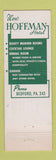 Matchbook Cover - New Hoffman Hotel Bedford PA