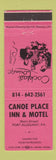 Matchbook Cover - Canoe Place Inn Motel Port Allegany PA
