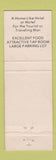 Matchbook Cover - Canoe Place Inn Motel Port Allegany PA