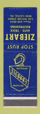 Matchbook Cover - Ziebart Truck Rust Proofing New Castle PA WEAR
