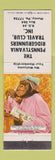 Matchbook Cover - Pennsylvania Ridgerunners Travel Club Muncy PA