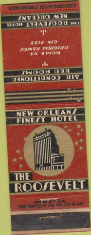 Matchbook Cover - Roosevelt Hotel New Orleans LA