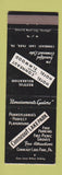 Matchbook Cover - Hotel Conneaut Elmwood Conneaut Lake Park PA WEAR