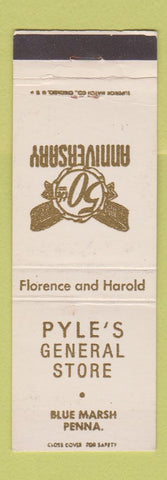 Matchbook Cover - Pyle's General Store Blue Marsh PA