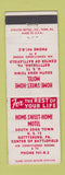 Matchbook Cover - Home Sweet Home Motel Gettysburg PA WEAR