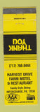 Matchbook Cover - Harvest Drive Farm Motel Restaurant Intercourse PA WEAR
