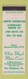 Matchbook Cover - White Maple Motor Court New Kingstown PA