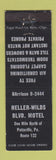 Matchbook Cover - Heller Wilds Blvd Motel Pottsville PA WEAR