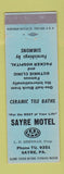 Matchbook Cover - Sayre Motel Sayre PA Simmons Mattresses