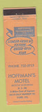 Matchbook Cover - Hoffman's Motel York PA WEAR