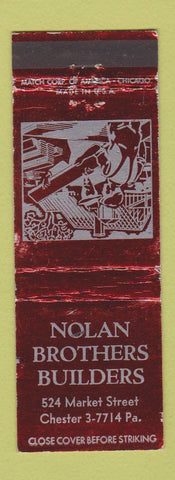 Matchbook Cover - Nolan Brothers Builders Chester PA WEAR
