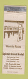 Matchbook Cover - Spheel Grund Motel York PA WEAR