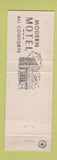 Matchbook Cover - Spheel Grund Motel York PA WEAR