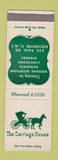 Matchbook Cover - Carriage House Rochester NY