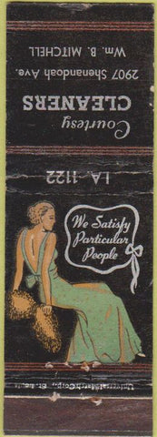 Matchbook Cover - Courtesy Cleaners Girlie NO TOWN