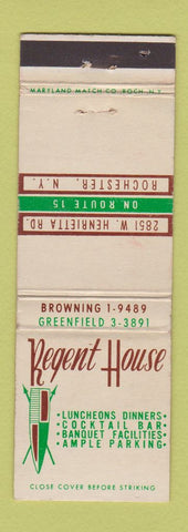 Matchbook Cover - Regent House Rochester NY WEAR